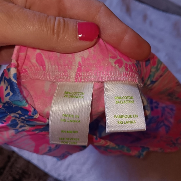 Lilly Pulitzer Ocean View Light Pascha Pink Aquadesiac Pull On Short. XS. - Picture 4 of 6